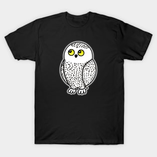 Chibi Snowy Owl Glow T-Shirt